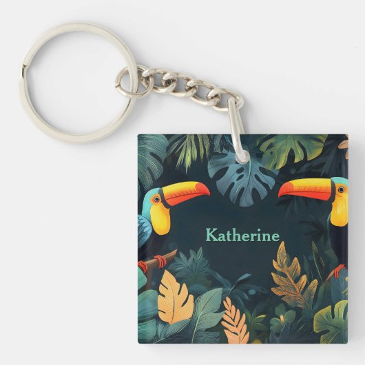 Toucan Paradise: ontwerp Sleutelhanger (Voorkant)