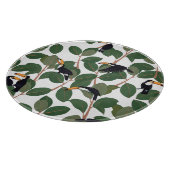 Toucan Parrot en Ficus:  elegantie. Snijplank (Hoek)