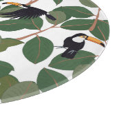 Toucan Parrot en Ficus:  elegantie. Snijplank (Hoek)