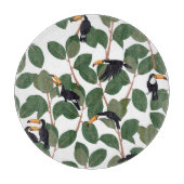 Toucan Parrot en Ficus:  elegantie. Snijplank (Voorkant)