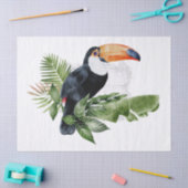 Toucan Parrot Tropische Waterverf Tissuepapier (Craft)