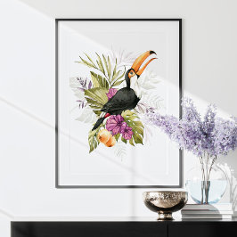 Toucan Parrot Waterverf Art Poster