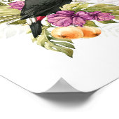 Toucan Parrot Waterverf Art Poster (Hoek)