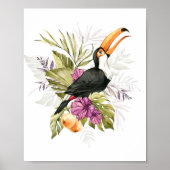 Toucan Parrot Waterverf Art Poster (Voorkant)