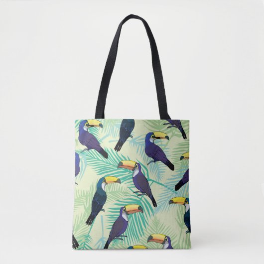 toucan patroon, , illustratie tote bag (Voorkant)