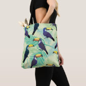 toucan patroon, , illustratie tote bag (Dichtbij)