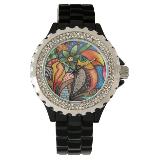 Toucan plaats horloge (Voorkant)