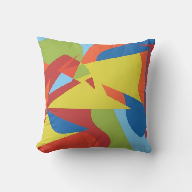 Toucan Pop Abstract Worpillow Kussen (Voorkant)