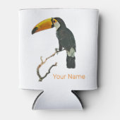 Toucan Portret Dier Tropische Vogel Ontwerp Blikjeskoeler (Voorkant)