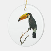 Toucan Portret Dier Tropische Vogel Ontwerp Keramisch Ornament (Links)