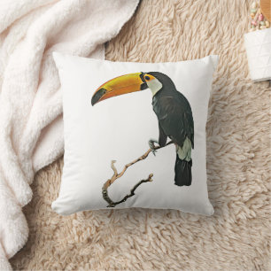 Toucan Portret Dier Tropische Vogel Ontwerp Kussen