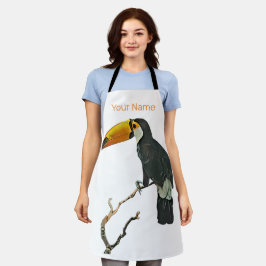 Toucan Portret Dier Tropische Vogel Ontwerp Schort