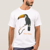 Toucan Portret Dier Tropische Vogel Ontwerp T-shirt (Voorkant)