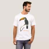 Toucan Portret Dier Tropische Vogel Ontwerp T-shirt (Voorkant volledig)