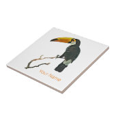Toucan Portret Dier Tropische Vogel Ontwerp Tegeltje (Zijkant)