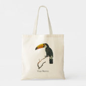 Toucan Portret Dier Tropische Vogel Ontwerp Tote Bag (Achterkant)
