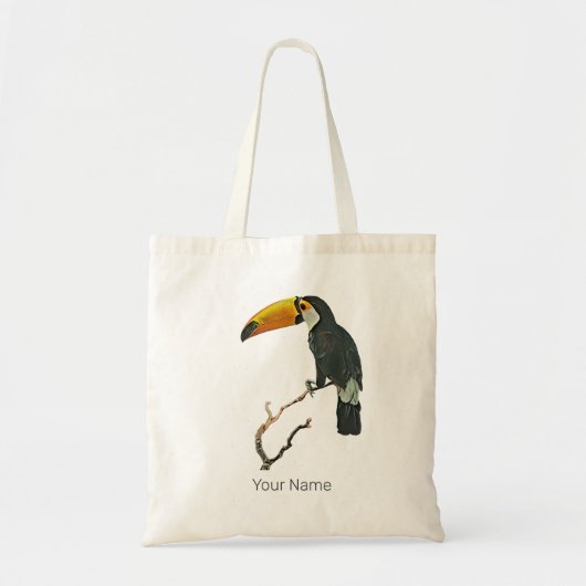 Toucan Portret Dier Tropische Vogel Ontwerp Tote Bag (Voorkant)