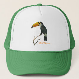 Toucan Portret Dier Tropische Vogel Ontwerp Trucker Pet