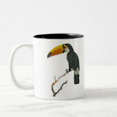 Toucan Portret Dier Tropische Vogel Ontwerp Tweekleurige Koffiemok (Links)