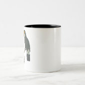 Toucan Portret Dier Tropische Vogel Ontwerp Tweekleurige Koffiemok (Center)