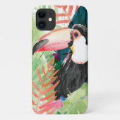 Toucan-portret met tropische bladeren Case-Mate iPhone case (Achterkant)