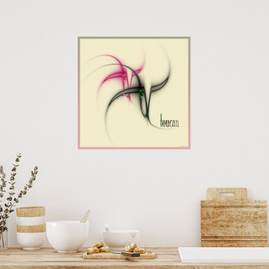 toucan poster (Keuken)
