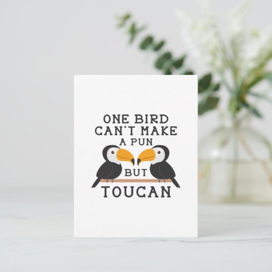 Toucan Pun Briefkaart (Staand voorkant)