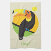Toucan Rainforest Tropical Bird Art Theedoek (Verticaal)