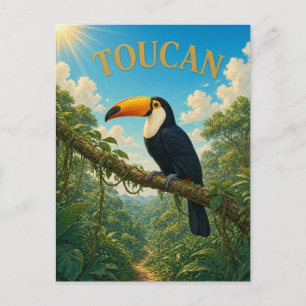 Toucan Regenwoud Bladerdak Aquarel GeoSaga Briefkaart