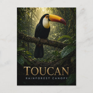 Toucan regenwoud bladerdak Wildlife DIER Briefkaart