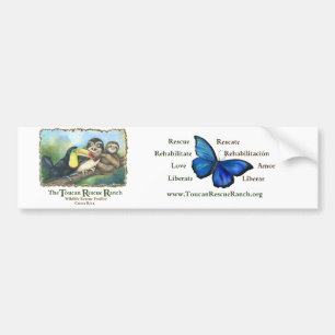 Toucan Rescue Ranch Bumpersticker