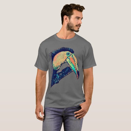 Toucan Rescue Ranch - Geometric Toucan T-shirt (Voorkant volledig)