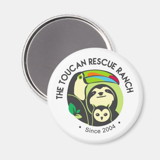 Toucan Rescue Ranch Logo Magnet (Voorkant / Achterkant)