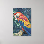 Toucan Rescue Ranch - Macaw Painting Canvas Afdruk (Voorkant)