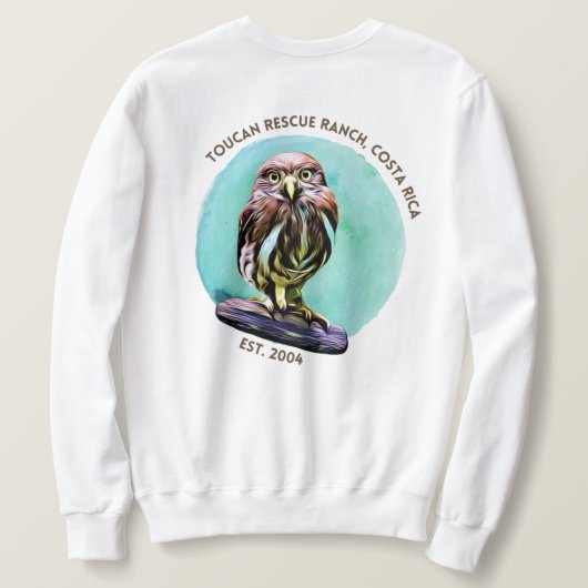 Toucan Rescue Ranch - Pygmy Owl Sweatshirt (Design achterkant)