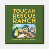 Toucan Rescue Ranch Square Magnet (Voorkant)