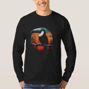 Toucan Retro Sunset - Toucan Tropical Bird T-shirt