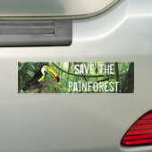 Toucan Save the Rainforest Bumpersticker (Op auto)