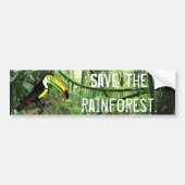 Toucan Save the Rainforest Bumpersticker (Voorkant)