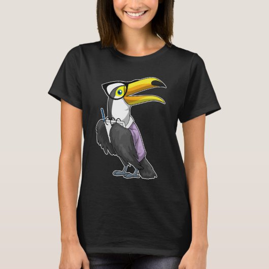 Toucan Secretaris Notitieblok T-shirt (Voorkant)