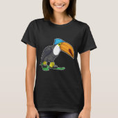 Toucan Skiën Wintersport T-shirt (Voorkant)