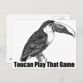 Toucan Speel dat spel Briefkaart (Voorkant / Achterkant)