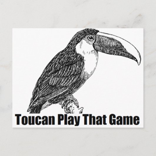 Toucan Speel dat spel Briefkaart (Voorkant)