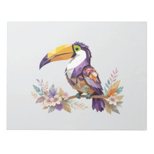 Toucan speels Schattig leuk dier kleurrijk vrolijk Notitieblok