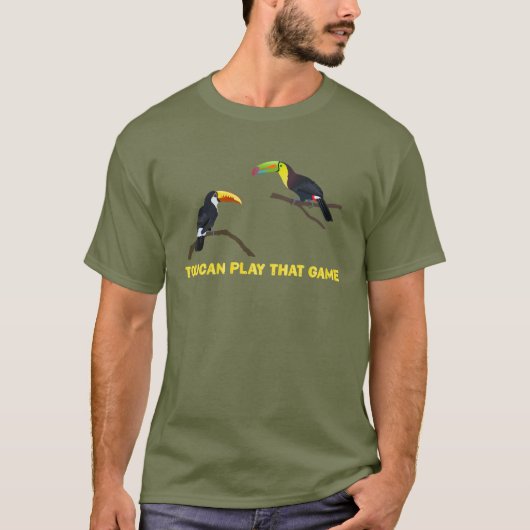 Toucan speelt dat spel t-shirt (Voorkant)