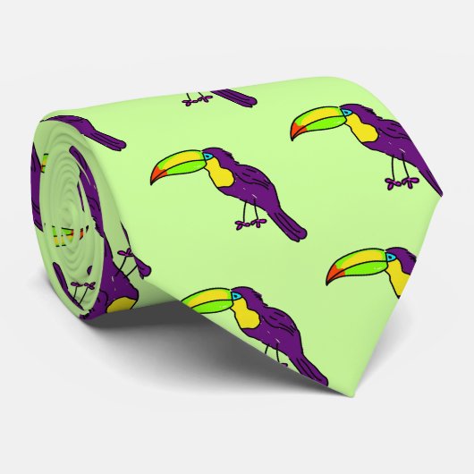 toucan stropdas (Opgerold)