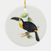 Toucan-structuur Keramisch Ornament (Achterkant)