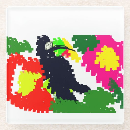 Toucan Summer Glazen Onderzetter (Voorkant)