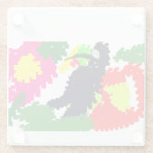 Toucan Summer Glazen Onderzetter (Achterkant)