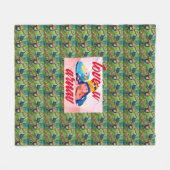 Toucan Tango, Rainforest Rhapsody baby afbeelding Fleece Deken (Voorkant (Horizontaal))